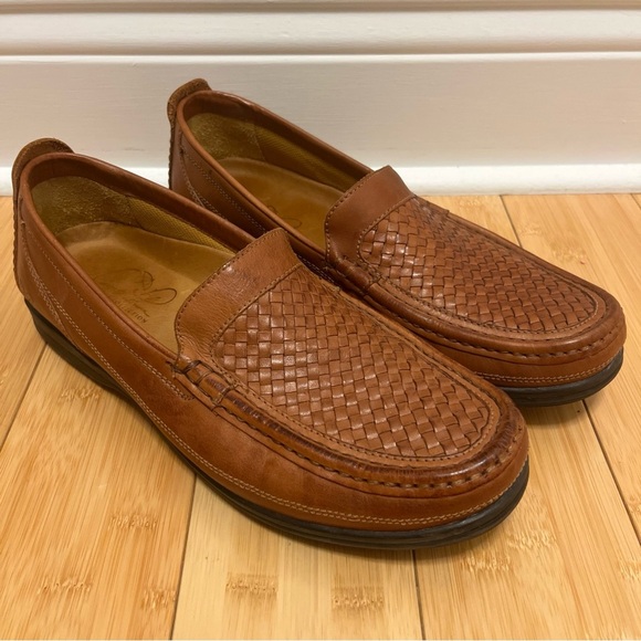 Arnold Palmer Ashton Men's Brown Leather Loafers size 10 M Brazil made - Picture 1 of 10